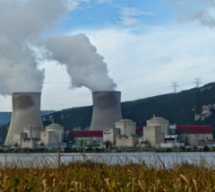 3600 MW Cruas Meysse Nuclear Power Station near Mirmande Southern France s