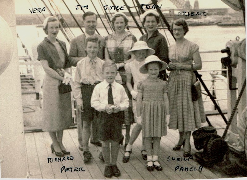 Joan McKie Departing in1954 s