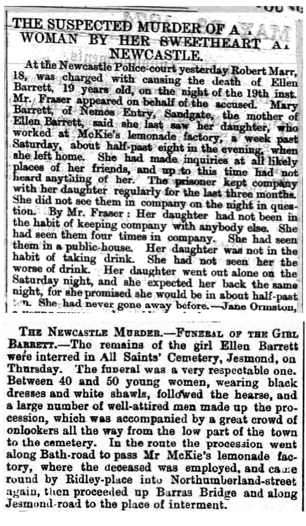 Murder most foul Sunderland Daily Echo and Shipping Gazette 23 May 1874