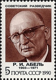 stamp Soviet Intelligence Agents Rudolf Abel